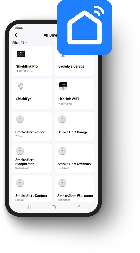Bedien alles vanuit 1 APP